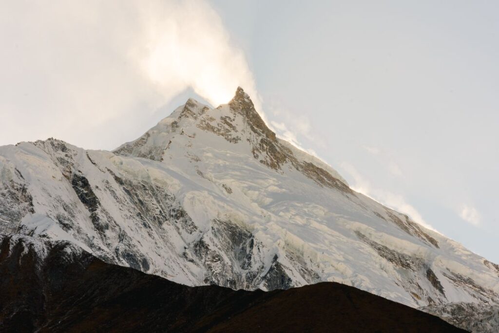 Beautiful mountain views from Manaslu