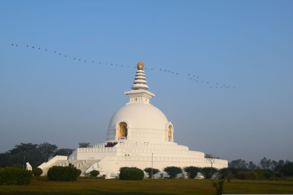 Shanti Stupa in Lumbini