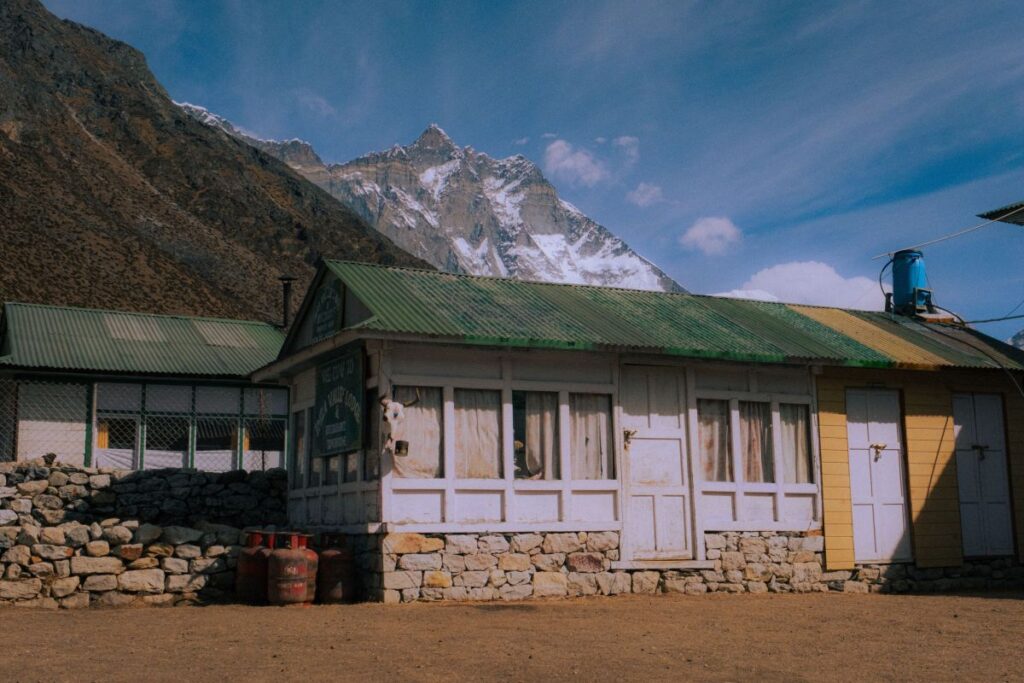 Beautiful tea house in Manaslu