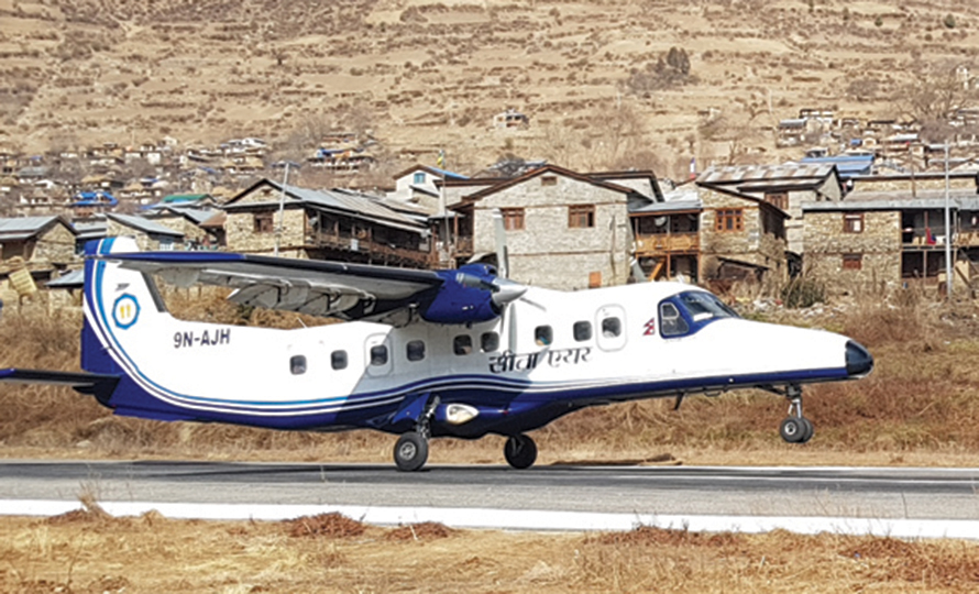 Sita air at Lukla airport